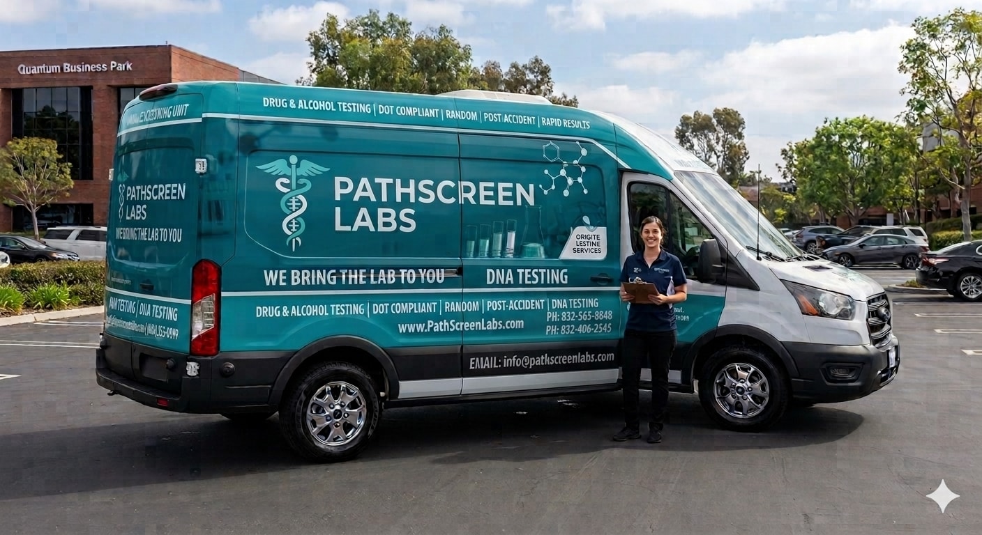 PathScreen Labs mobile testing van — we bring the lab to you